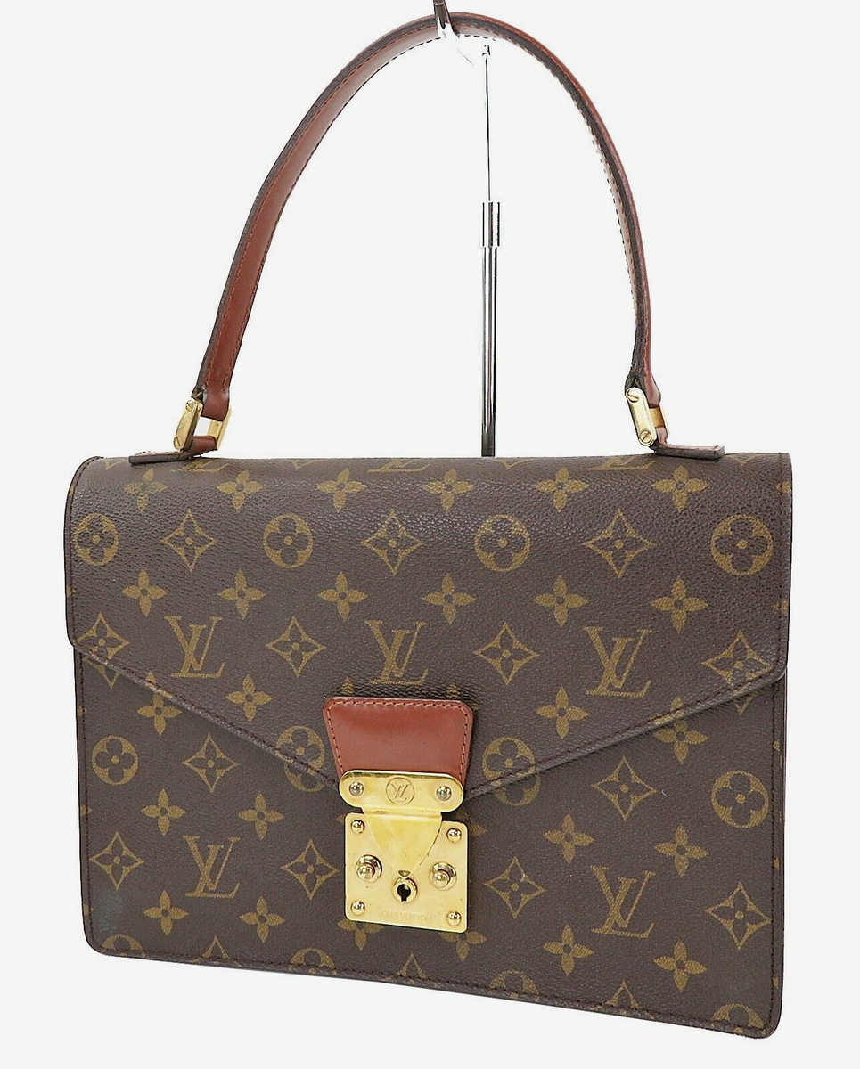 VUITTONバッグ Authentic LOUIS VUITTON Concorde Monogram Business Case Hand Bag