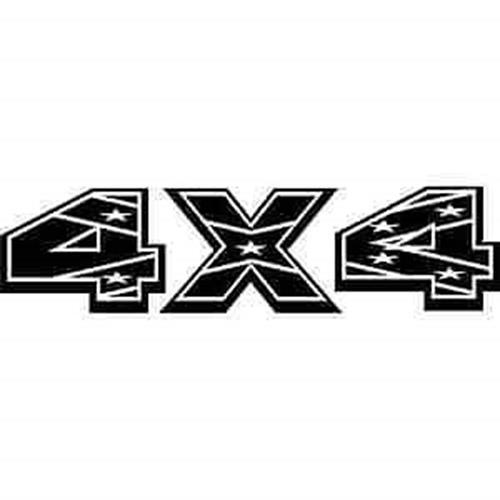 4X4 Rebel Decal Window Car Laptop tumbler Wall
