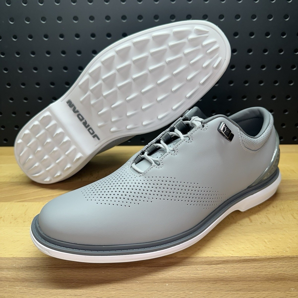 Nike Air Jordan ADG 4 Spikeless Golf Shoes Wolf Grey Cleats Men's