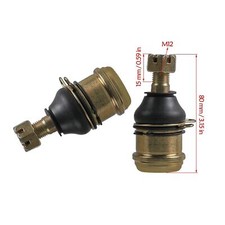 Pair M12 15mm Lower Ball Joint ATV Quad Go Kart Buggy Farmer Cart 110cc 125cc