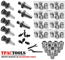 CAT40 5PC ER32 3PC ER16 COLLET CHUCK AND 22PC COLLETS FIT ON ANY HAAS CAT40 NEW