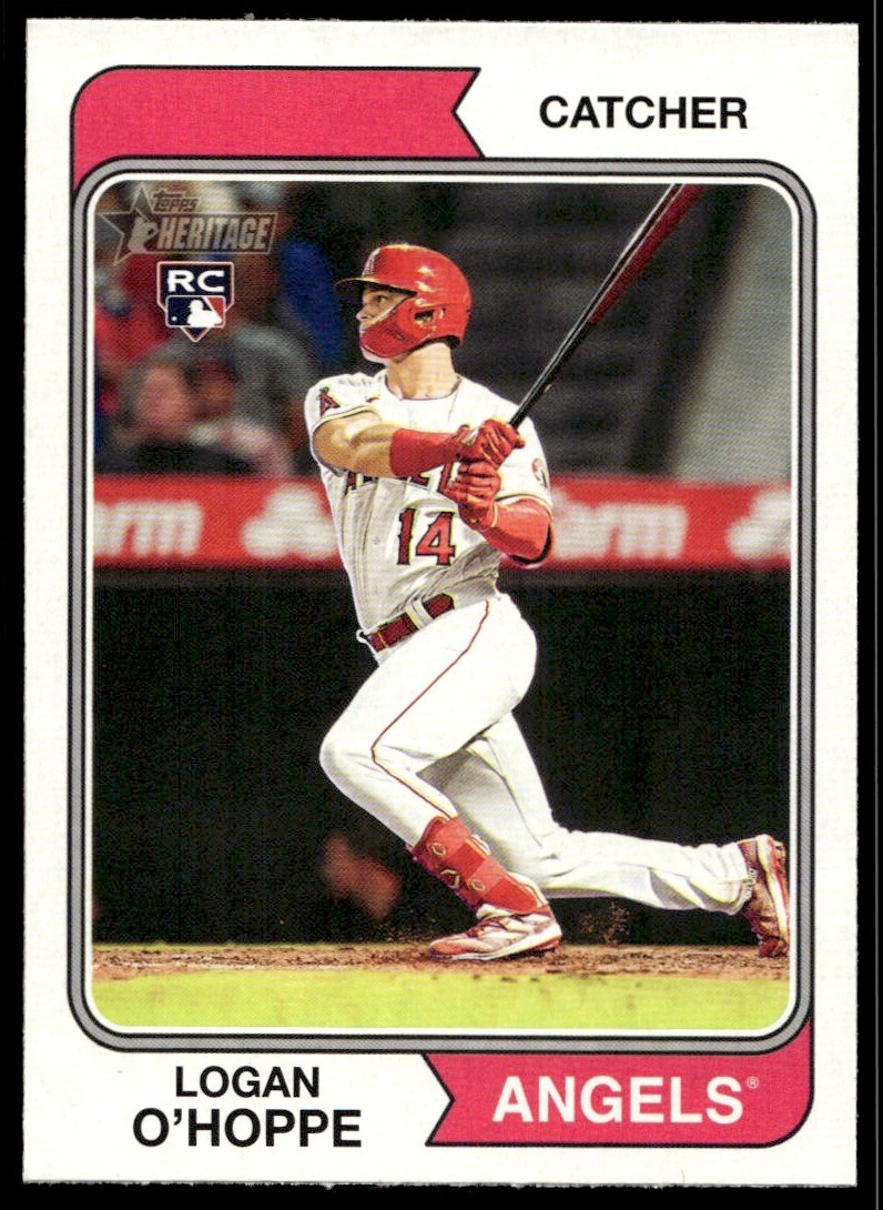 2023 Topps Heritage Logan O'Hoppe Rookie G276 Los Angeles Angels #318