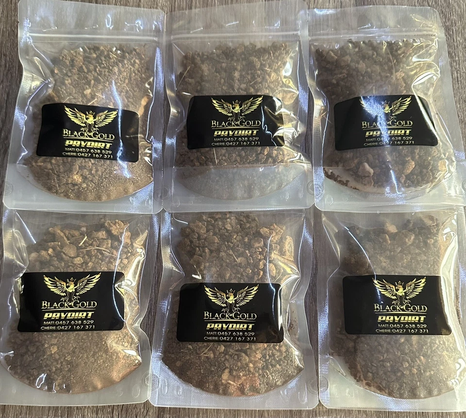 Paydirt bag from Clermont containing at least 1 gram of gold - image 1 of 2