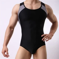 Men Fitness Jumpsuit Corset Bodysuit Men Underwear Bodysuit Sexy Body Shapers 