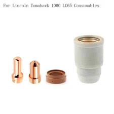 Electrode Nozzle Shield for Lincoln Tomahawk 1000 LC65 plasma Torch consumables