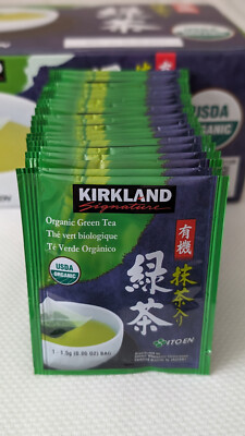 Kirkland Japanese Green Tea Sencha & Matcha Blend CHOOSE - 20 Organic/25 Regular