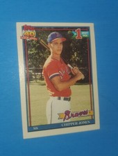 Topps 1991 Chipper Jones Atlanta Braves #333 Baseball Card #1 Draft Pick