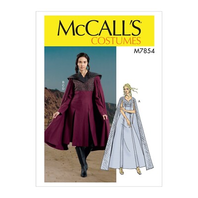 McCalls Schnittmuster M7854 - Kostüm - Kleid - Umhang -  Cosplay - Steampunk
