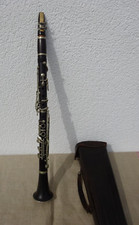 Old Clarinet C. Mahillon approx. 57.5 cm or M. with Leather Quiver