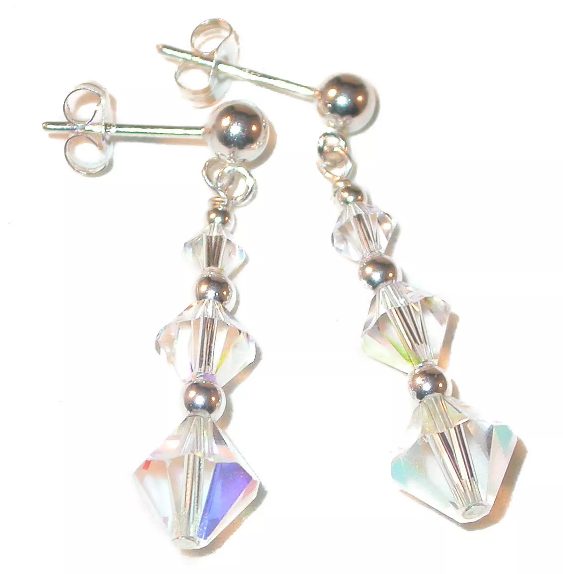 Ab crystal sales earrings