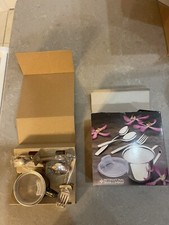 VINTAGE 1986 International Silver Company SILVER PLATED Baby Feeding Set