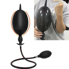 Huge Anal Butt Plug Inflatable Eel Like Anus Dilator Expander Prostate Massager