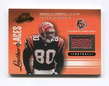 2001 Absolute Memorabilia Leather and Laces #LL11 Peter Warrick Bengals 480/825