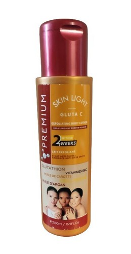 Lait Corporel Easy Glow Gluta C - 500 Ml - Éclaircissant Et Anti-taches - Pour Peau Normale - Fabriqué En France