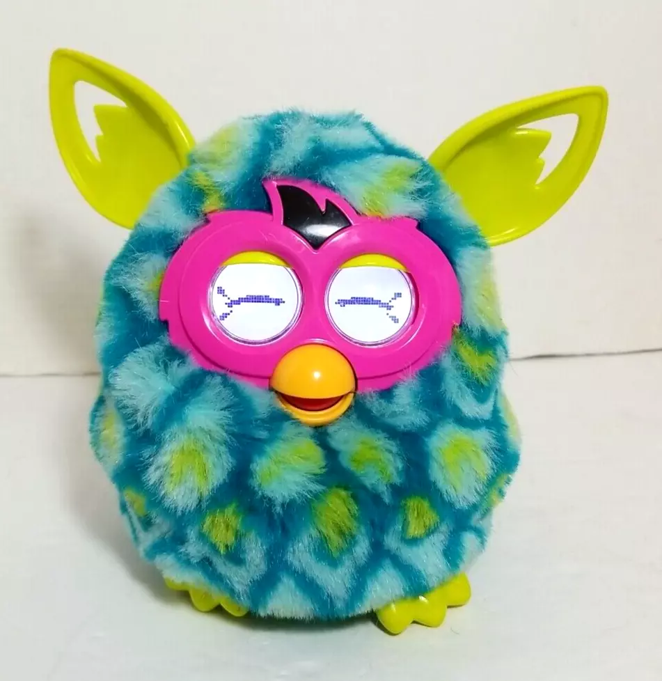 Furby Boom Peacock Turquoise Interactive Toy 2012 Hasbro. Works