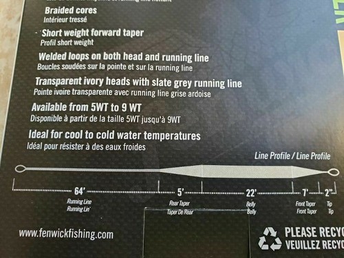 FENWICK FLY FISHING LINE WORLD CLASS:NIB FLOATING or INTERMEDIATE 3,4,5,6,7,8,9 - Picture 39 of 47