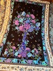 Quilt top: Handmade Quilt Top-Cosmic Butterflies & Flowers 48" x68" Gold Outline — photo 6