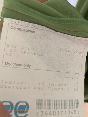 Gorgeous green silk Calvin Klein dress size 4, PRICED TO SELL. made in Italy. - Picture 3 of 3