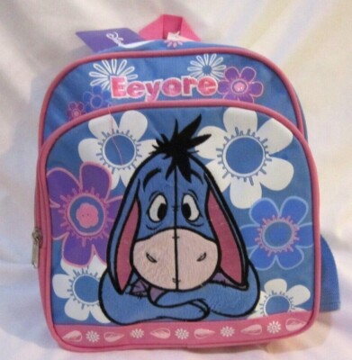 WALT DISNEY WINNIE THE POOH EEYORE 12'' BACKPACK WITH ONE LARGE COMPARTMENT-NEW!