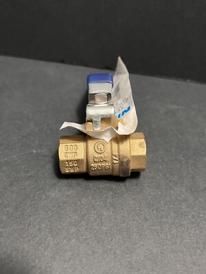 Nibco 1/4 Full Port Threaded FIP Ball Valve TFP600A (Includes 1/4 X 2 Brass Nip)