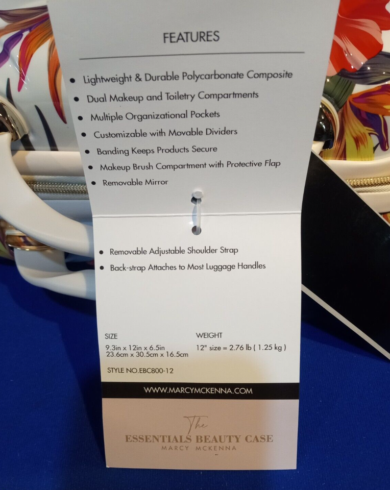 Marcy McKenna Essential Milan Hardside Beauty CaseHibiscus NEW! eBay