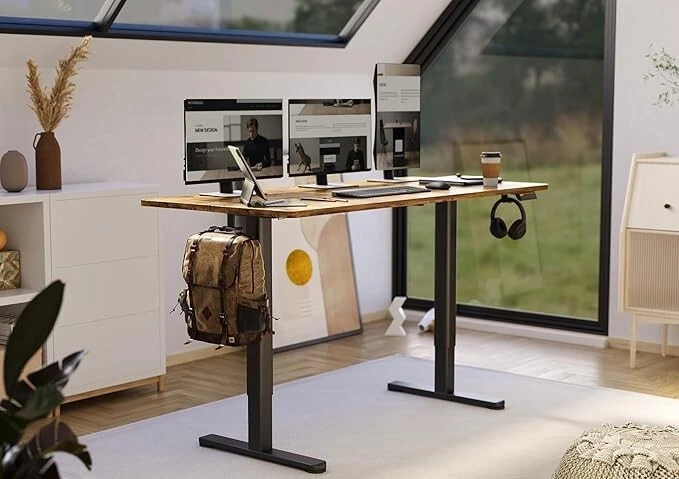 Electric Standing Desk, Adjustable Height, 55x24 Inches ，Home Office Desk - Image 4 of 4