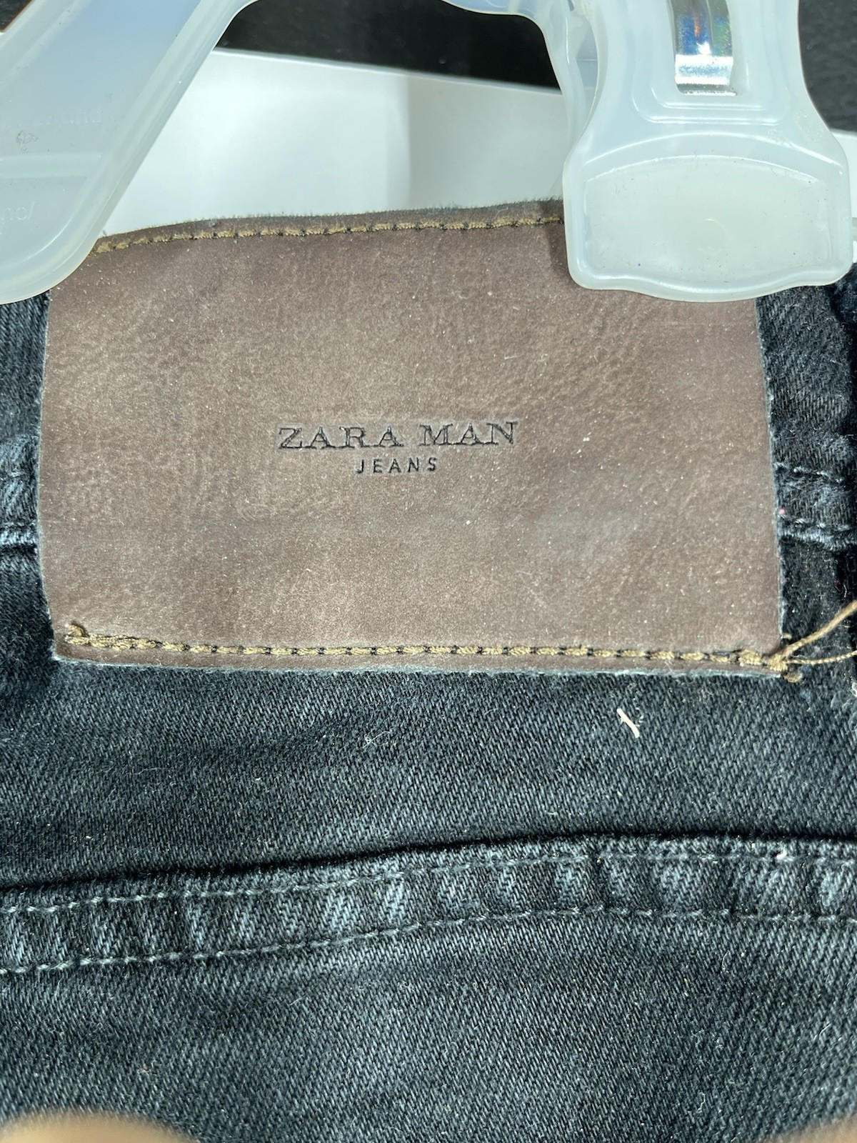 Zara Man Black Slim Fit Jeans Size 34x34 (EUR44) Made In Morocco image 3