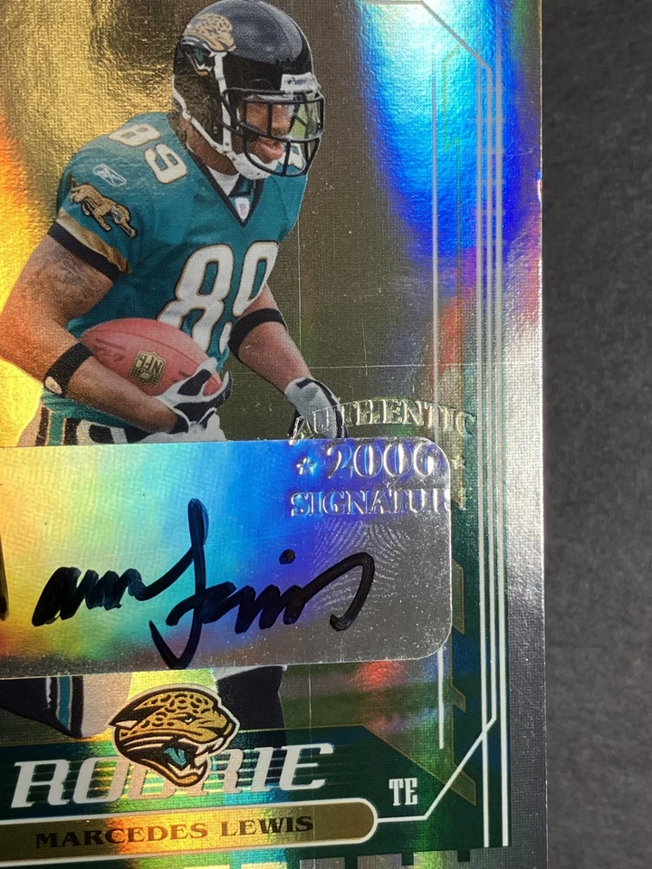 2006 Score Select #357 MARCEDES LEWIS Inscriptions /250 Rookie RC Auto Jaguars - Image 4 of 4