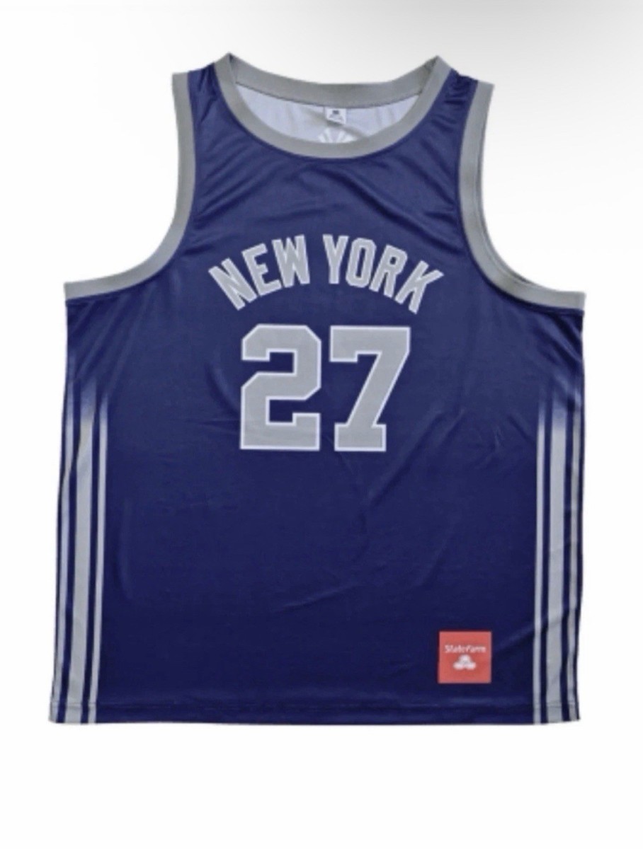 2026 NY YANKEES GIANCARLO STANTON BASKETBALL JERSEY SGA XL #27 5
