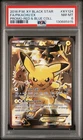 2016 POKEMON XY BLACK STAR PROMO RED & BLUE COLLECTION FULL ART/PIKACHU EX PSA 8