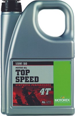 Motorex 304975 Top Speed Motor Oil 4T 15W50 4L