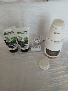 Conair True Glow Sonic Vibration Face Cleansing Brush with UV Sterilizer 