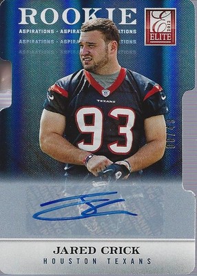 2012 Elite Aspirations Autographs #142 Jared Crick Auto /49 - FB