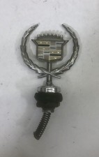 1985-92 Cadillac Fleetwood Brougham Hood Ornament with base & Nut OEM Used Nice