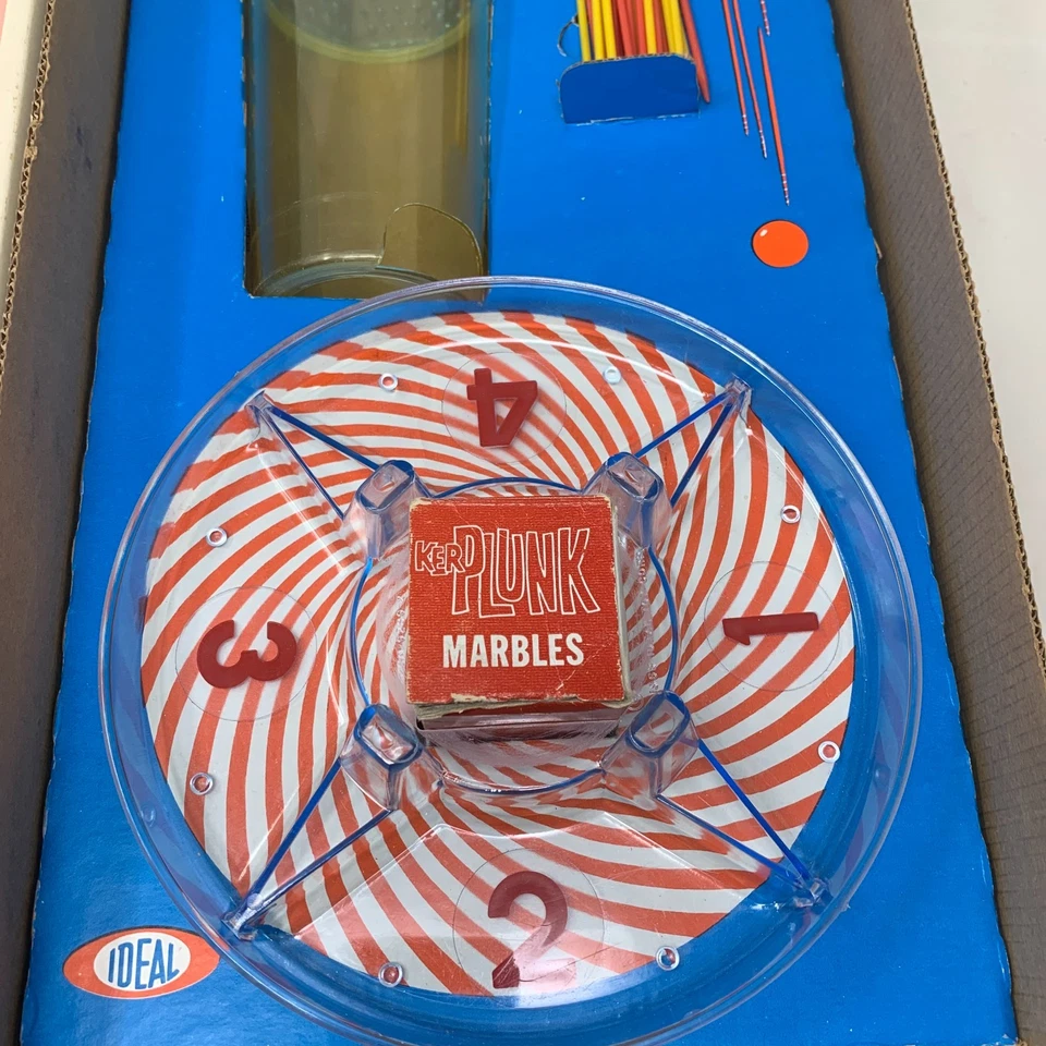 Vintage 1967 Kerplunk Family Game Ideal Toy Corp Made In USA Retro Complete Box - Image 3 of 4