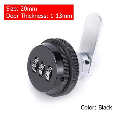 3 Digital Safe Drawer For Mail Box Code Combination Cam Lock KU Cabinet Keyless