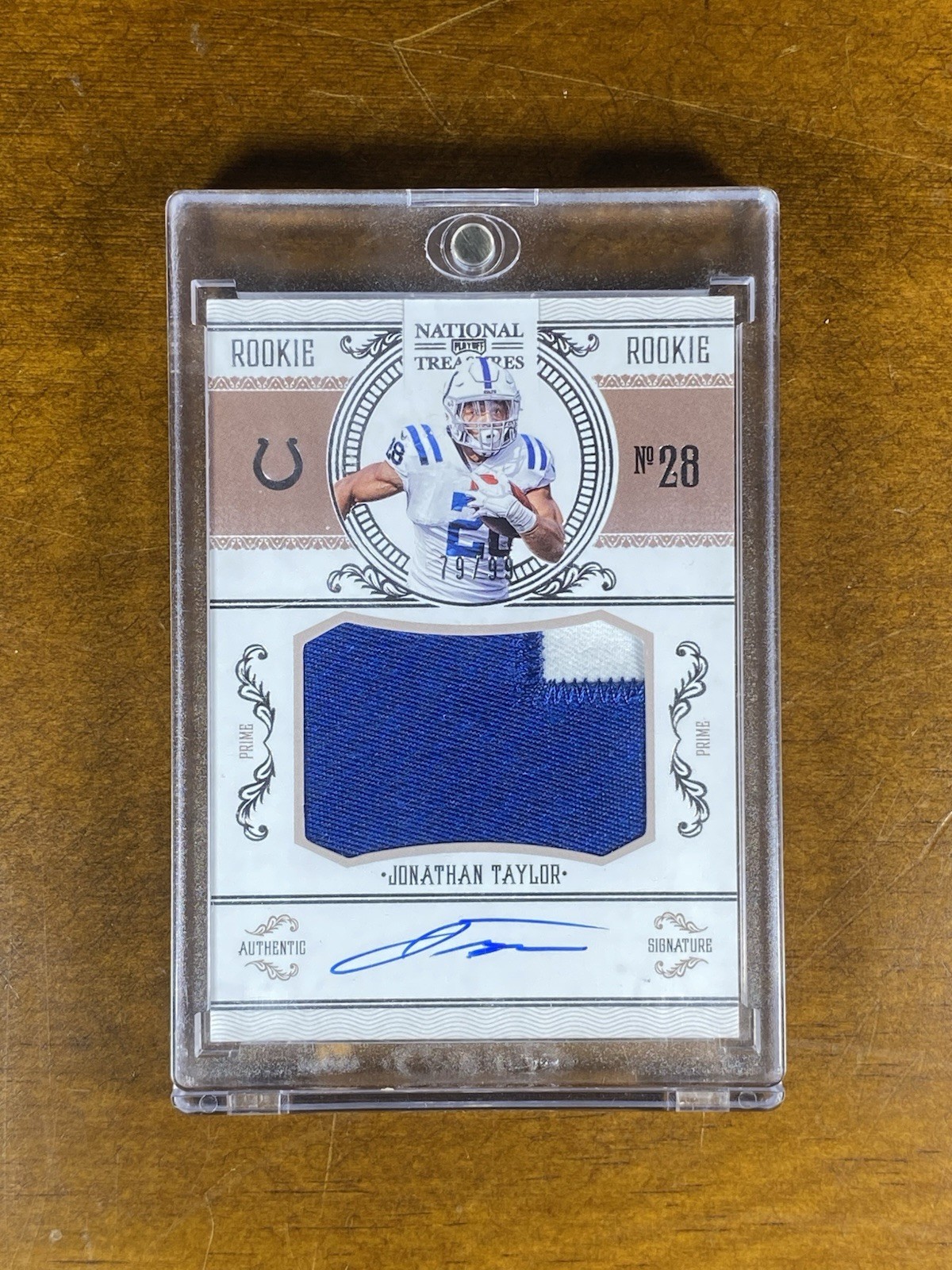 2020 National Treasures Crossover RC Rookie Patch /99 Jonathan Taylor Auto RPA