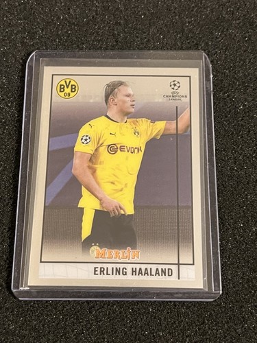 Erling Haaland 2020-21 Topps Merlin Collection Chrome UCL #65 Borussia Dortmund