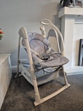 Hauck Sit'n Relax 3-in-1 Highchair - Stretch Grey, Compact Folding,  Lightweight