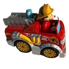 Mickey Mouse Fire Depot Truck Toy Missing Remote Some Wear