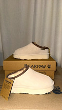 Bearpaw Martis Camel Suede Platform Slippers Women s 7.5 New in Box