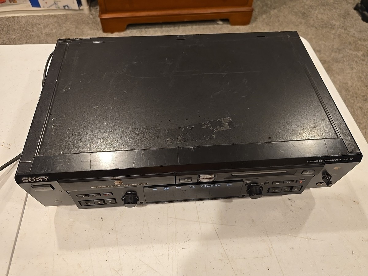 Sony Compact Disc Minidisc Deck MXD-D3 (Tested And Working) No