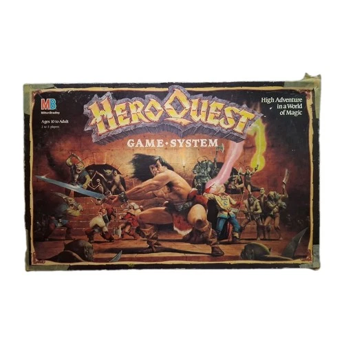 Vintage HeroQuest Milton Bradley Games Board Game Incomplete! For Parts/ Build