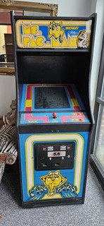 1981 Bally Midway Ms. Pac Man Arcade Game Machine with Speed Up Roms / Kit