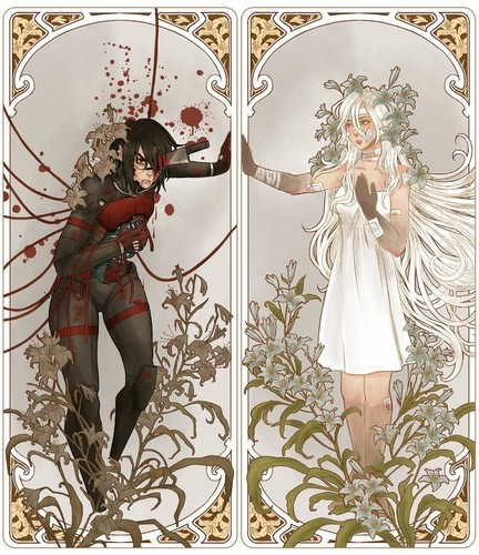 SIGNALIS ELSTER/ARIANE YEONG BOOKMARK Nadine B. "I will do anything" Art Nouveau