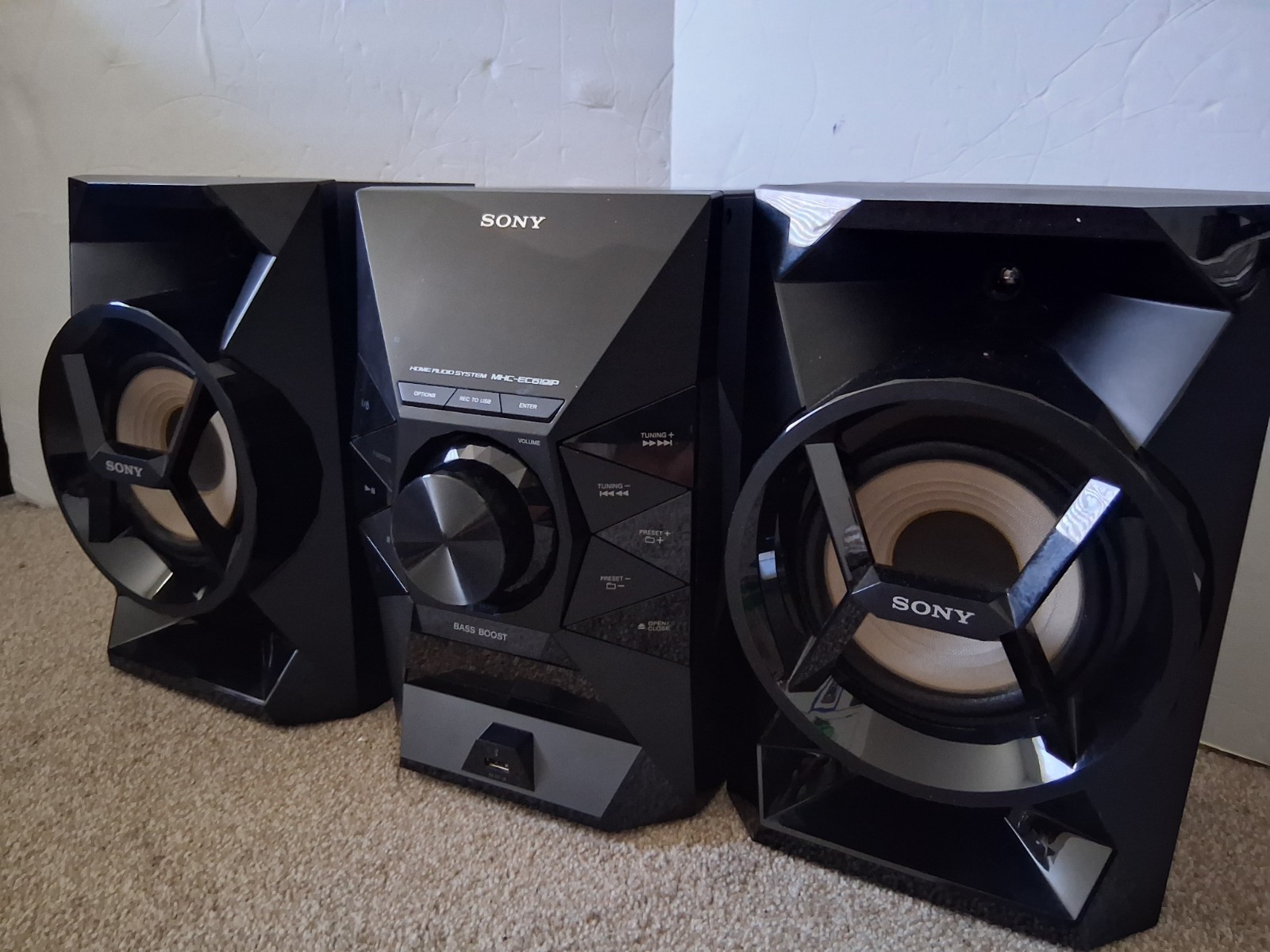 Sony HCD-EC619iP Home Audio Stereo System CD AM/FM USB no Antenna Tested/Working