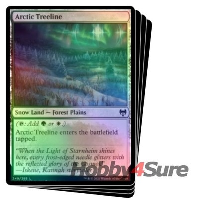 Foil Arctic Treeline X4 M/NM Magic: The Gathering MTG Kaldheim