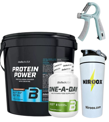BioTechUSA - Protein Power - 4000 g - Soja-Isolat + Multivitamin 100 Kap.+ Bonus