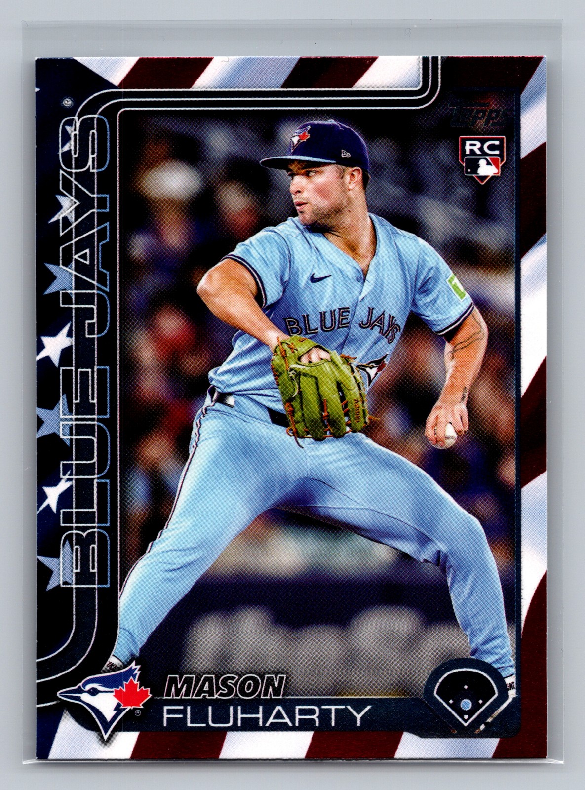 2025 Topps Update #US138 Mason Fluharty Independence Day #/76