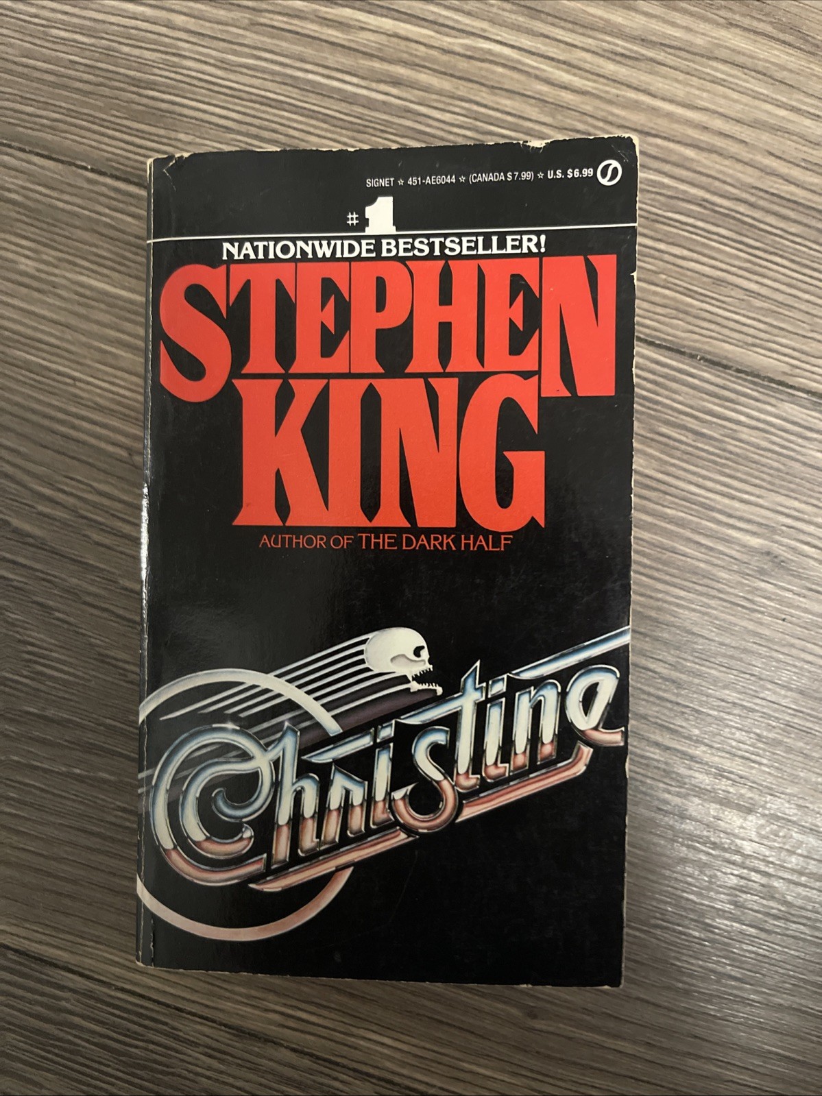 Christine by Stephen King Paperback First Edition Vintage 1983 Autographed